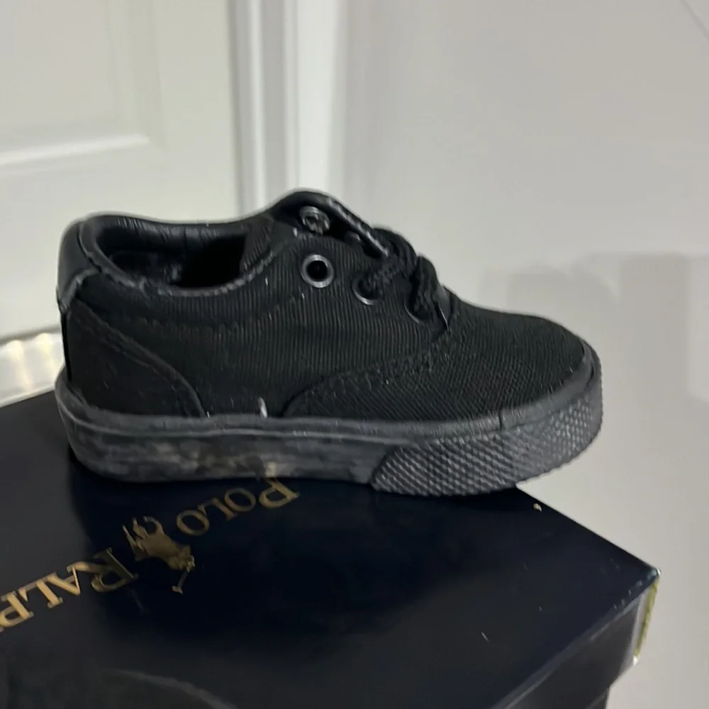 Polo Ralph Lauren Vaughn canvas boat Shoes Sneakers new Boys Toddlers Size 4